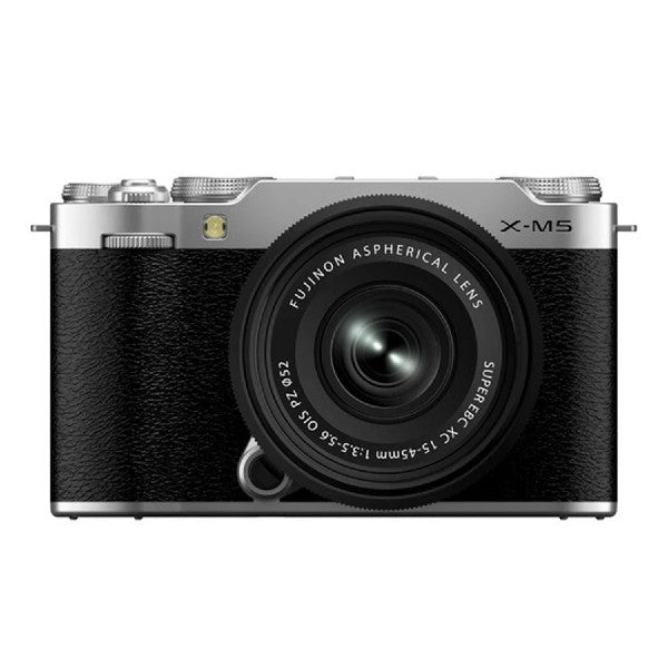 Fujifilm X-M5 + 15-45 F3.5-5.6 OIS PZ Silver Garanzia Fujifilm Italia Fujifilm X-M5 + 15-45 F3.5-5.6 OIS PZ Silver Garanzia Fujifilm Italia